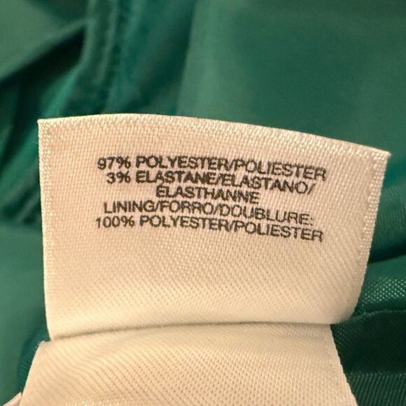 Evan Picone Black Label Kelly Green Open Front Blazer Jacket 10 Career Office - Picture 6 of 6